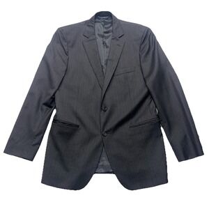 Brooks Brothers Fitzgerald Blazer 40R Gray Pinstripe 2 Button Wool Made in Italy